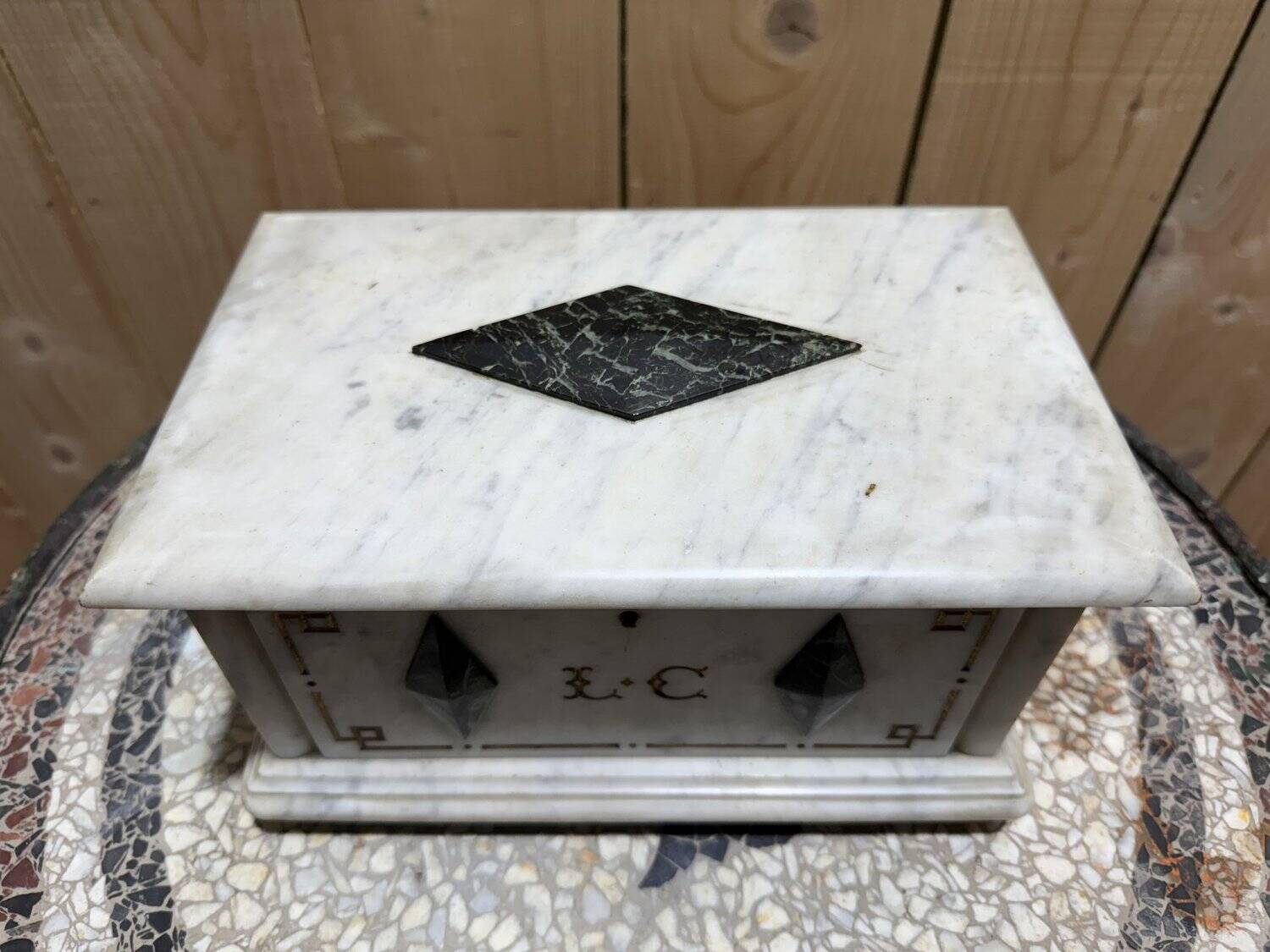 Napoleon III Marble Jewelry Box