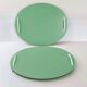 Pair of large vintage 1950s trays
