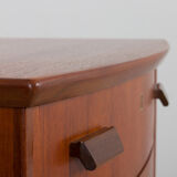 Curved front Danish chest of drawers