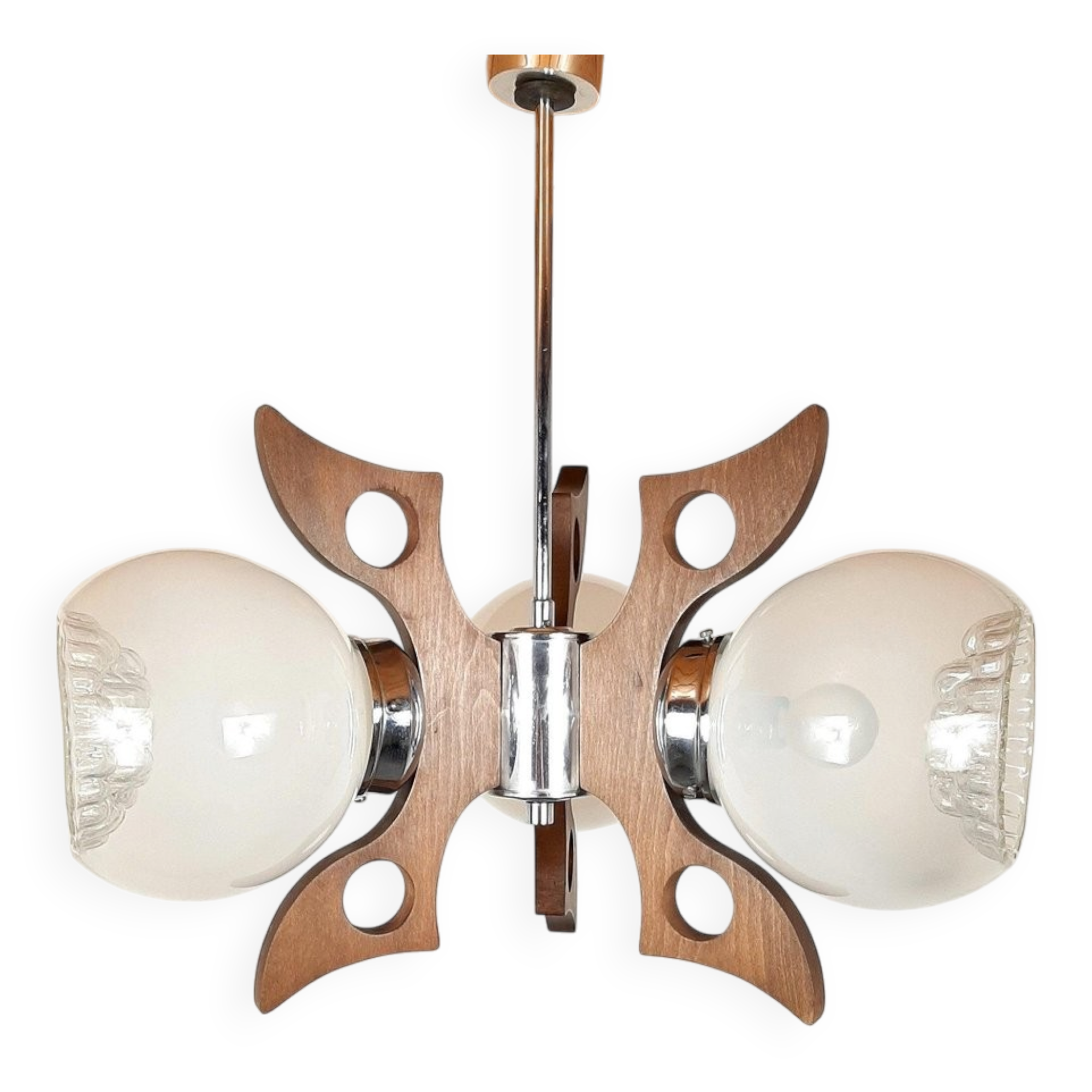 1970s vintage geometric pendant light