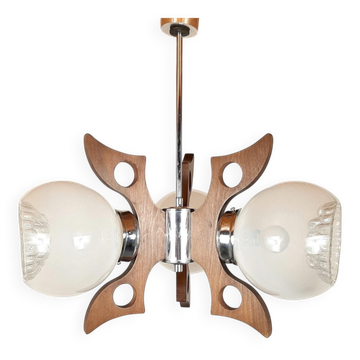Suspension vintage géométrique des années 1970