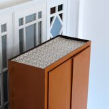 Old kitchen metal cabinet