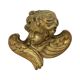 Vintage Angel Head Bust Gilded Plaster Wall Decoration 20cm