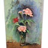 Tableau Huile Fleurs