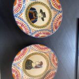 2 Quimper earthenware plates