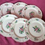 Set of dessert plates from the Lunéville manufacture