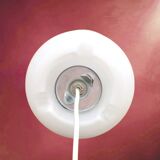 IKEA Lykta vintage mushroom lamp in blown white glass – 90s design table lamp