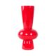 Red ceramic vase, Danish design, 1970s, made in Denmark