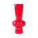 Red ceramic vase, Danish design, 1970s, made in Denmark