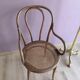 Thonet armchair in wood and cane, 1900