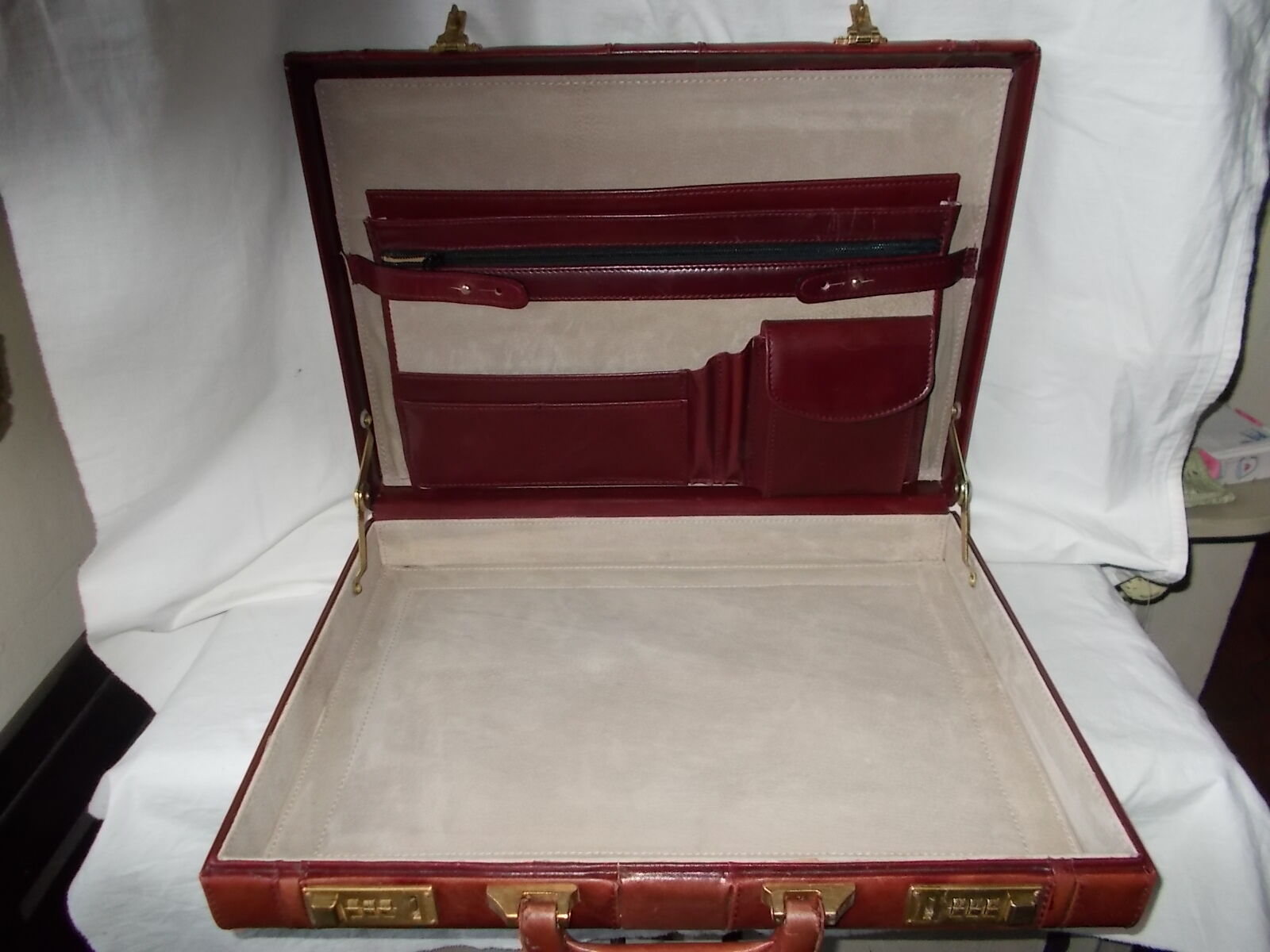 Leather briefcase-case