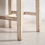 Antique white wooden bedside table (circa 1920)