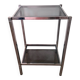 Table d’appoint 1970 chrome/verre