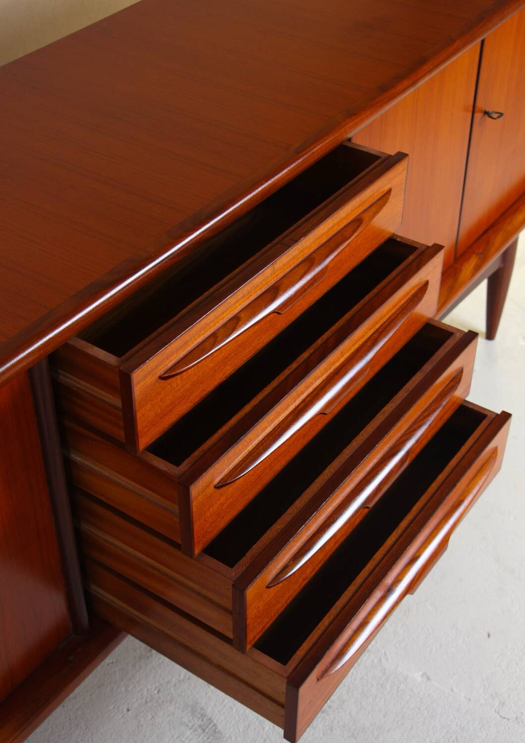 Scandinavian teak sideboard 1960 1970 Denmark