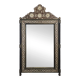 Orientalist mirror with bone inlays and hard stone cabochons.