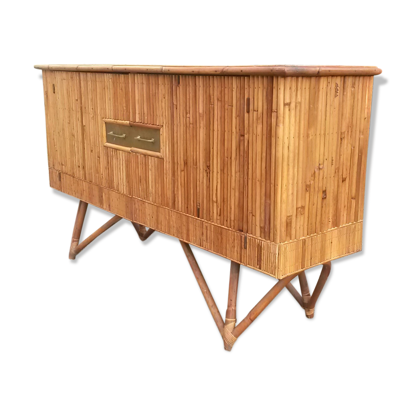 1950 vintage rattan buffet