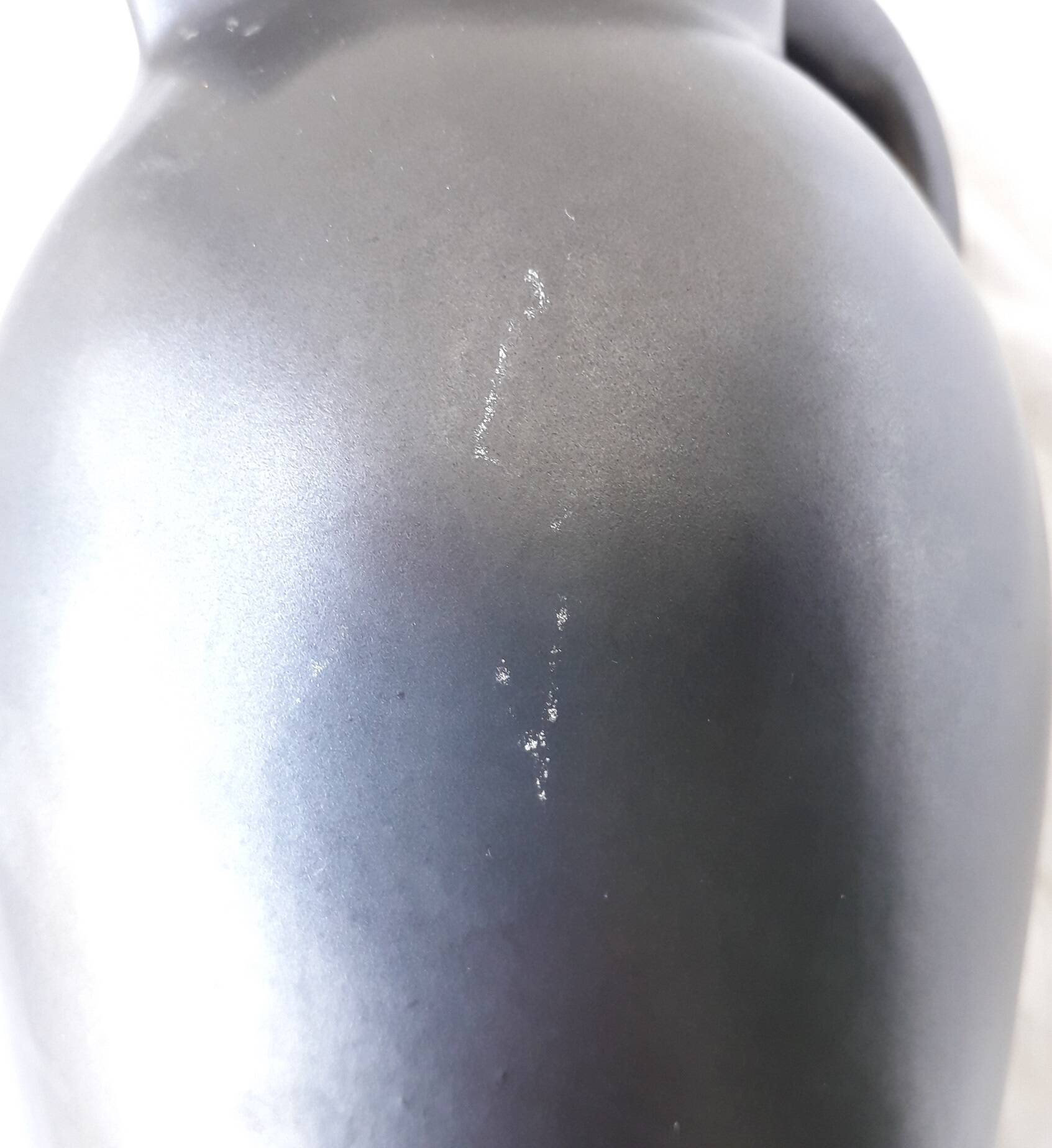 Black ceramic jug