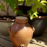 Vinaigrier in sandstone, pottery of the Mottes (La Puisaye), handmade - 7 liters