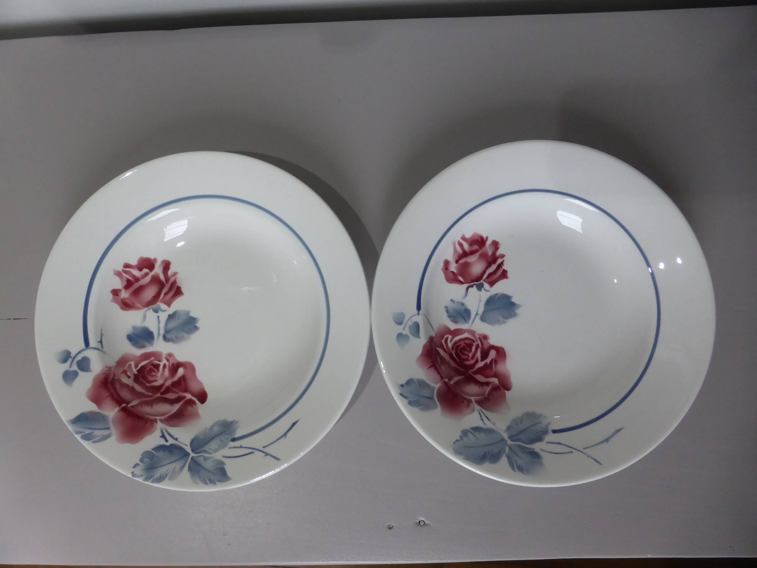 2 assiettes creuses vintage de Digoin Sarreguemines modèle Janick