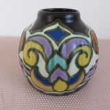 Bergen ceramic vase signed art deco 20s 30s