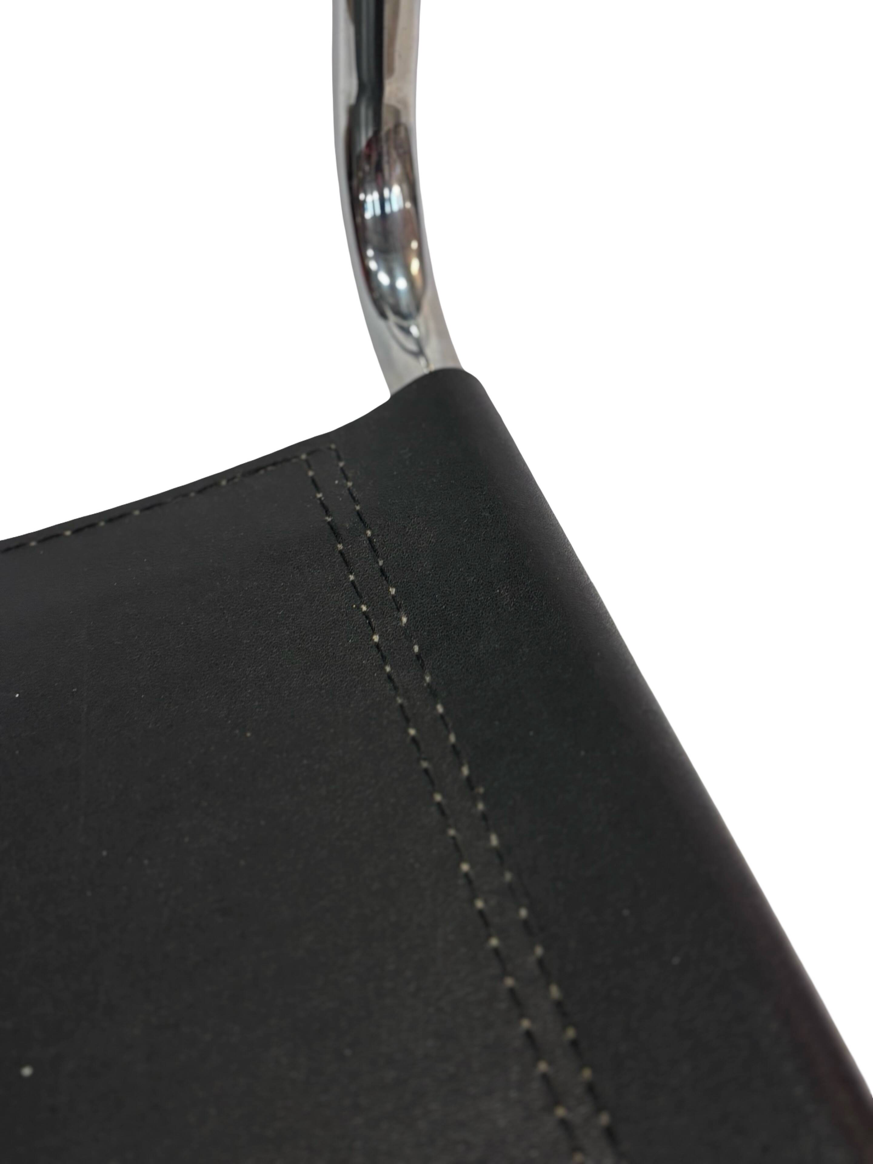 Vintage Breuer style leather chair B32/34 Italian Design