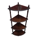 Vintage corner shelving unit