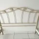 140 cm metal bed in ecru