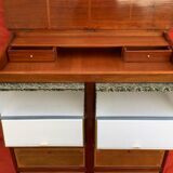 Cardboard maker forming mahogany writing