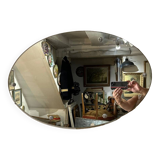 Vintage oval mirror