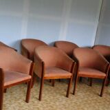 Ensemble De 8 Fauteuils style Art'déco, années 1960