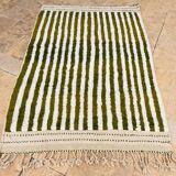 Tapis Vert et blanc 250cx150cm
