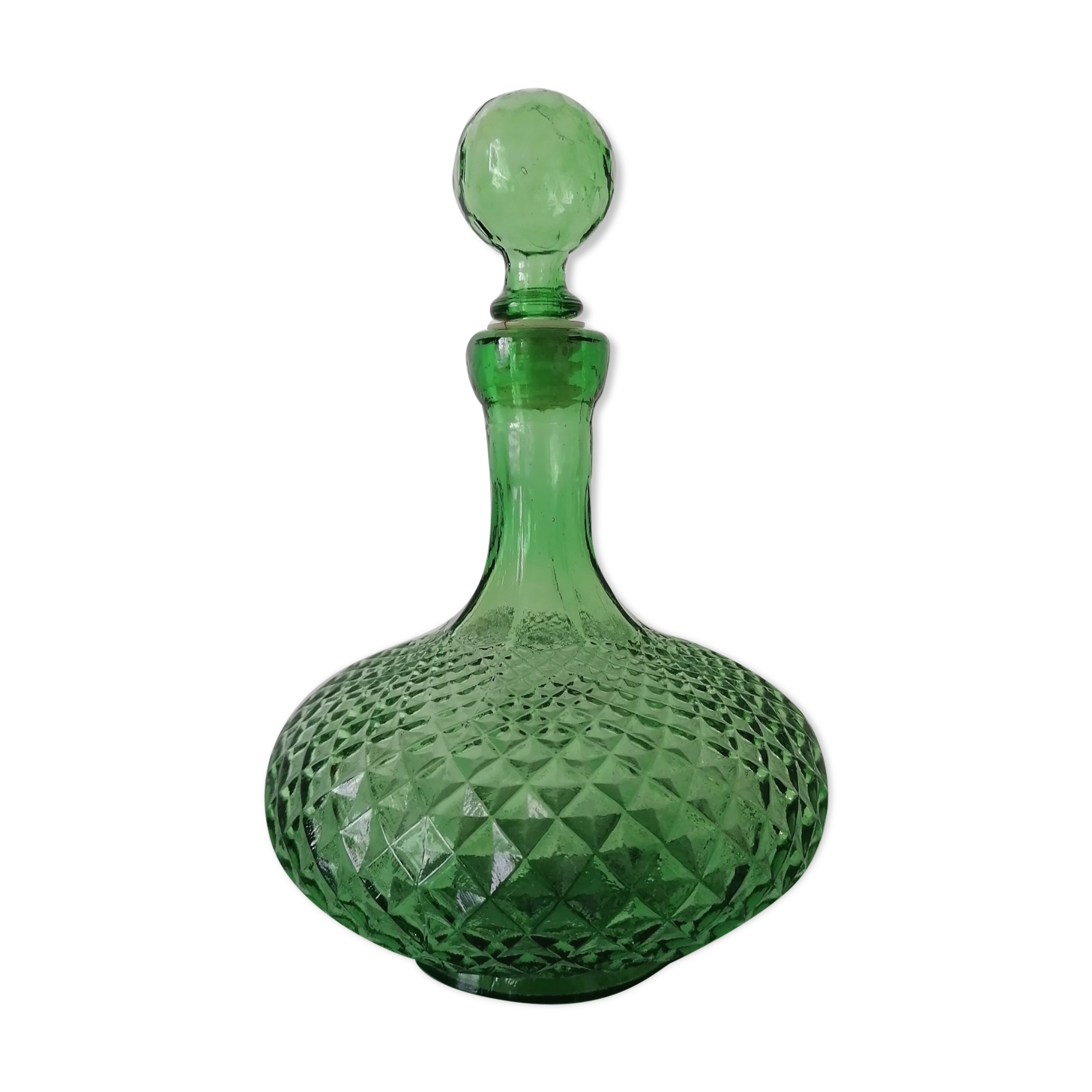 Beautiful old glass carafe