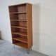 Scandinavian bookcase in teak and walnut, 60s