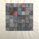 Contemporary school: mixed technique on paper, Untitled (square), circa 2021