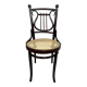 Curved wooden chair attributed to Thonet.