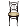 Curved wooden chair attributed to Thonet.