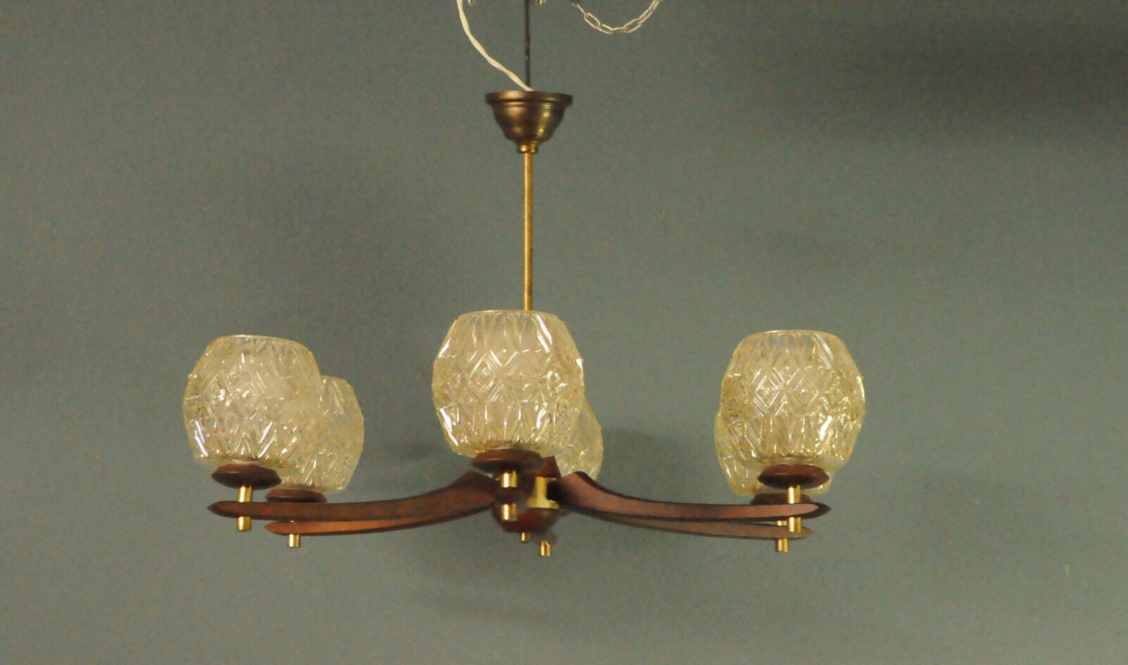 Danish six-armed chandelier from the first half of the nineteenth century of the twentieth century