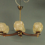 Danish six-armed chandelier from the first half of the nineteenth century of the twentieth century