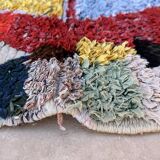 Tapis Berbère Boucherouite coloré - 81 x 190 cm