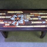 Wooden and ceramic coffee table