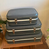 Complete set of "stewardess" nesting suitcases