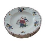 Set of 6 Digoin hollow plates