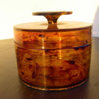 Vintage faux tortoiseshell box