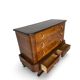 Commode italienne Art déco en ronce de noyer, années 1920