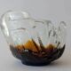 Midcentury Pertti Santalahti Glass Bowl, Humppila, Finland, 1960s