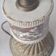 Paire de lampes vintage laiton/ céramique