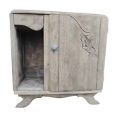 Small auxiliary sandblasted piece of furniture