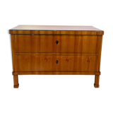 Biedermeier Two Drawer Commode, Cherry Veneer, South Germany, circa 1820