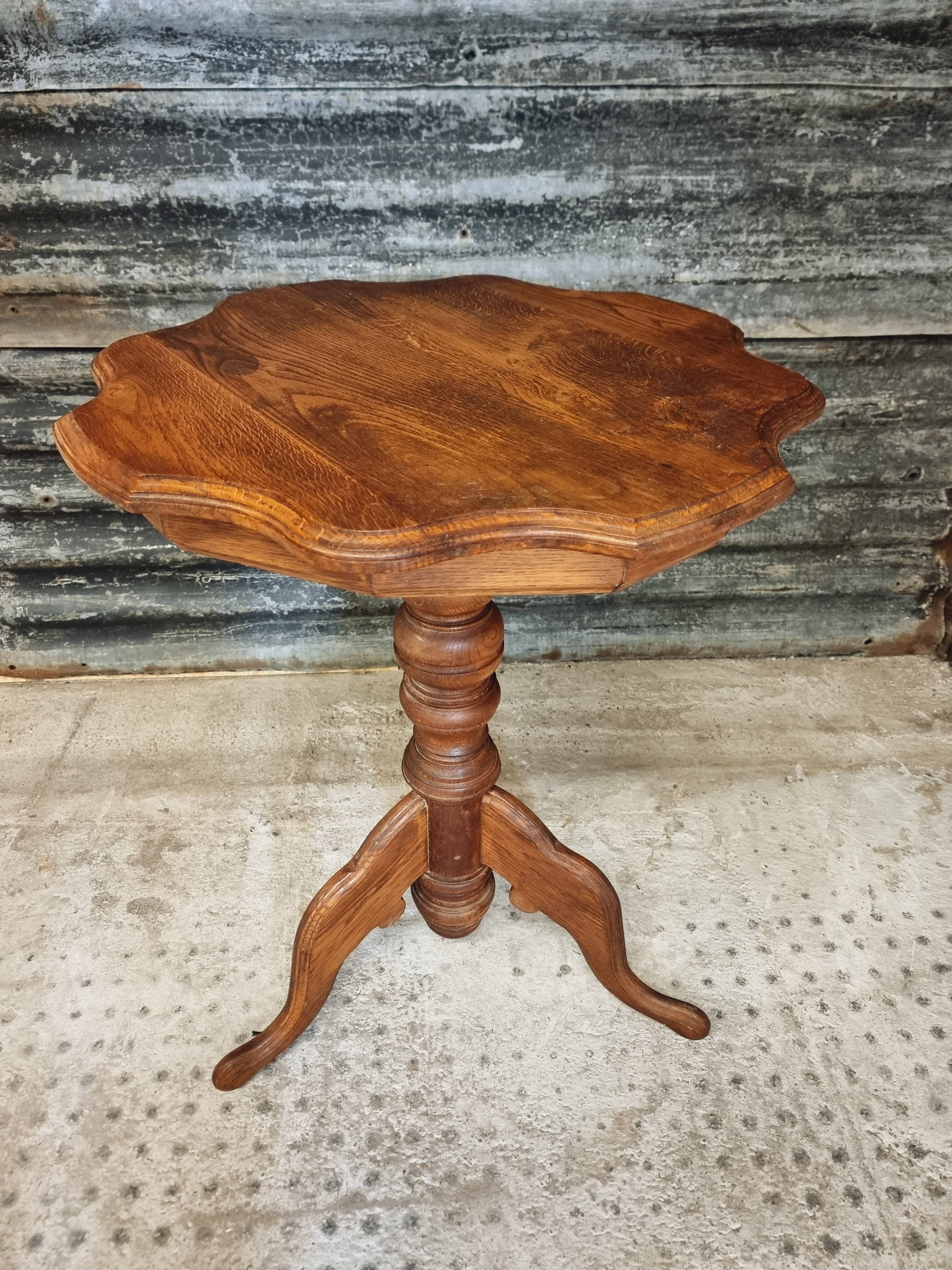 Antique table wine table plant table side table oak