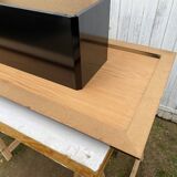 N1 coffee table in vintage 70s elm burl